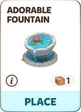 Charming decorative fountain